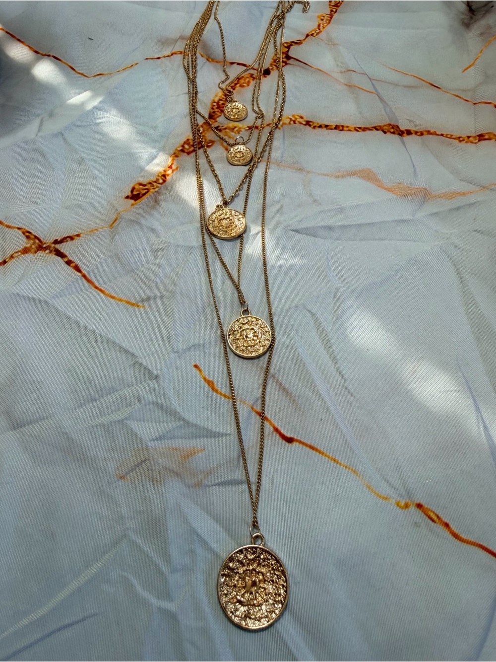 Dizzying Discs Necklace and Earrings set NWT!
